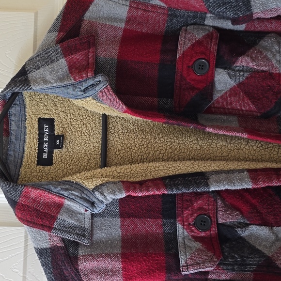 Black Rivet Coat - Picture 2 of 6